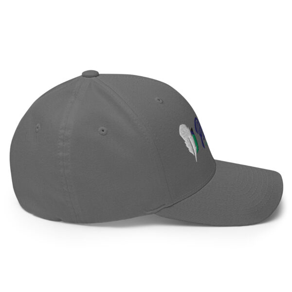 closed-back-structured-cap-grey-right-6827ff18112d9.jpg Gray baseball cap with colorful logo embroidery.