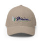 Beige hat featuring Pinion Collective logo.