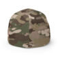 Back of camouflage baseball cap