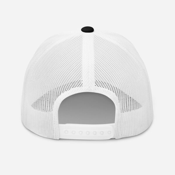 retro-trucker-hat-black-white-back-6827fdd5be516.jpg White mesh trucker hat back view