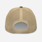 Beige mesh trucker hat back view