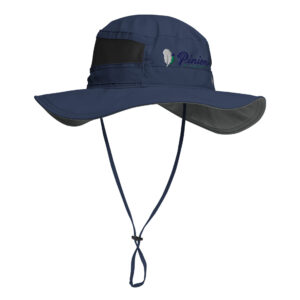 columbia-booney-hat-collegiate-navy-front-687013765e4f3.jpg Blue wide-brimmed hat with chin strap.