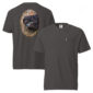 Graphic T-shirt with dog and duck image.