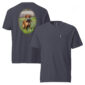 Navy T-shirt with golden retriever print