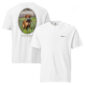 White t-shirt with Golden Retriever design