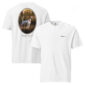 White t-shirt with English Pointer dog graphic.