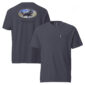 Gray Labrador Retriever graphic t-shirt, front and back design.