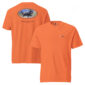 Orange T-shirt with Labrador Retriever graphic