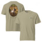 English Pointer graphic on beige T-shirt.