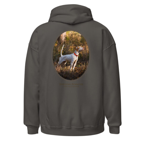 unisex-heavy-blend-hoodie-charcoal-back-6925f8341b360.jpg Hoodie with English Pointer dog design