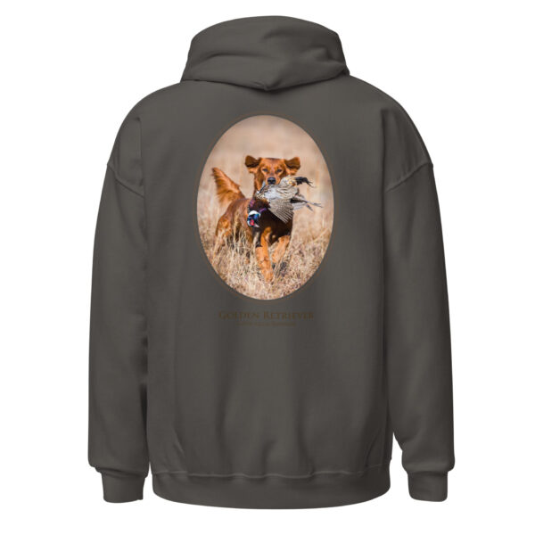 unisex-heavy-blend-hoodie-charcoal-back-6925f9e9a492d.jpg Hoodie with golden retriever hunting design