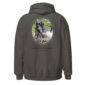 Sweatshirt with Labrador Retriever hunting graphic.