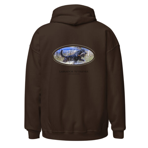 unisex-heavy-blend-hoodie-dark-chocolate-back-692477ccdc164.jpg Brown hoodie with Labrador Retriever image