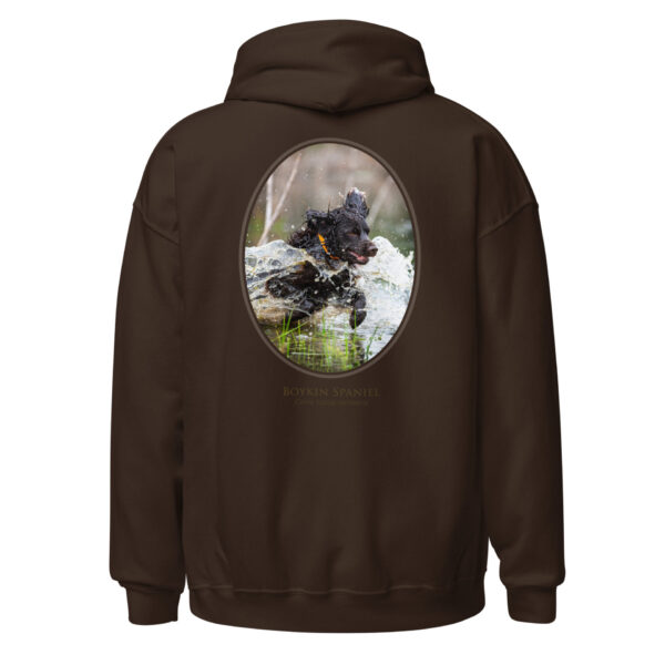 unisex-heavy-blend-hoodie-dark-chocolate-back-6925c01df1d2c.jpg Brown hoodie with jumping dog design.
