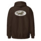 Brown hoodie with Labrador Retriever design on back.