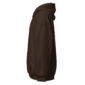Side view of brown hoodie