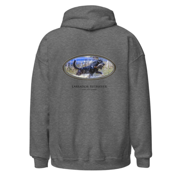 unisex-heavy-blend-hoodie-graphite-heather-back-692477ccdc46d.jpg Gray hoodie with Labrador Retriever graphic