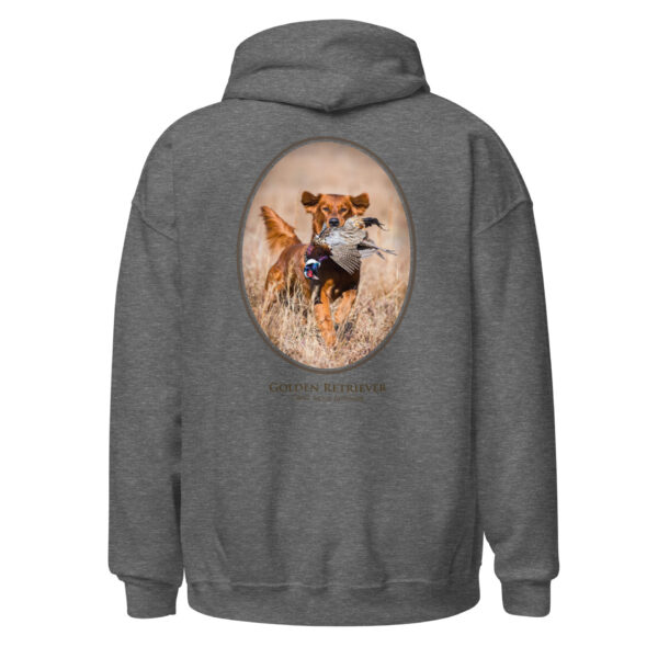 unisex-heavy-blend-hoodie-graphite-heather-back-6925f9e9ad5d7.jpg Hoodie with Golden Retriever hunting design