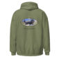 Olive hoodie with Labrador Retriever image