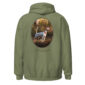 Green hoodie with English Pointer design
