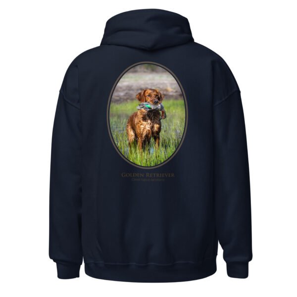 unisex-heavy-blend-hoodie-navy-back-6925c19b93be5.jpg Hoodie with Golden Retriever design on back.