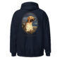 Hoodie with Labrador Retriever portrait design.