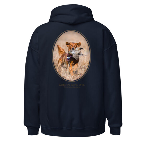 unisex-heavy-blend-hoodie-navy-back-6925f9e9992fd.jpg Golden Retriever with bird on hoodie design