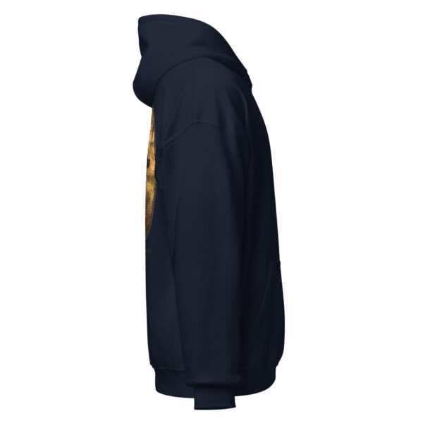 unisex-heavy-blend-hoodie-navy-right-6925ce0f3827a.jpg Side view of black hoodie with design