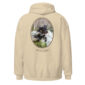 Beige hoodie with Boykin Spaniel graphic.