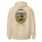 Hoodie with Golden Retriever image in grass.