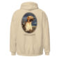 Hoodie with Labrador Retriever design, beige color.