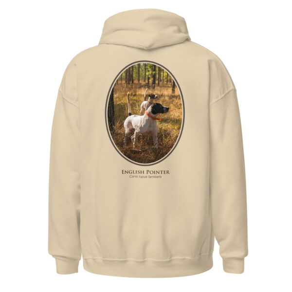 unisex-heavy-blend-hoodie-sand-back-6925ce0fa9c88.jpg Hoodie with English Pointer dog design