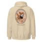 Golden Retriever hoodie with hunting design.