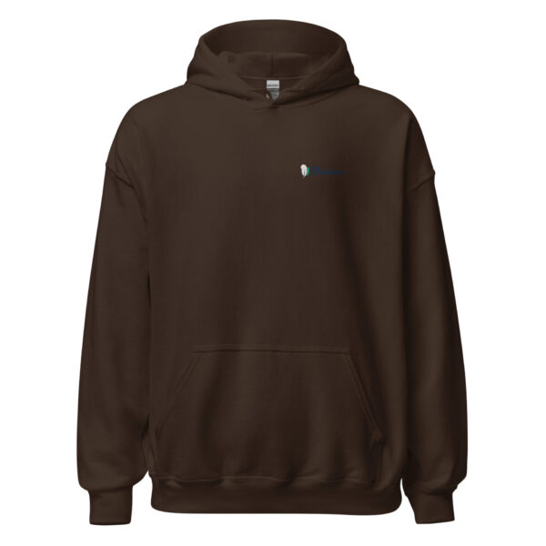 unisex-heavy-blend-hoodie-dark-chocolate-front-693ac29860985.jpg Brown hoodie with subtle logo design.