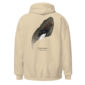 Hoodie with Gadwall wing illustration on back