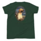 Green t-shirt with Labrador Retriever graphic
