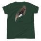 Green shirt with Gadwall duck wing design.