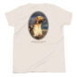 Labrador Retriever graphic on white t-shirt.