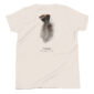 T-shirt with turkey feather illustration and text