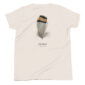 Chukar feather t-shirt design on beige fabric