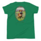 Green shirt with Golden Retriever design