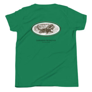 Green shirt with Labrador Retriever design