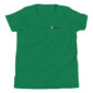 Green t-shirt with logo on chest.