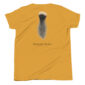 Yellow t-shirt with Merriam's Turkey feather design.