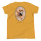 Golden Retriever shirt with hunting dog illustration.