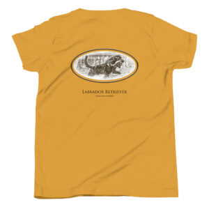 Yellow shirt with Labrador Retriever design