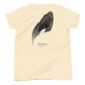 T-shirt featuring Gadwall duck feather illustration.