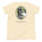 Labrador Retriever graphic on beige T-shirt.