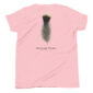 Pink T-shirt with Merriam's Turkey feather print
