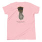 Pink t-shirt with Osceola Turkey feather design.
